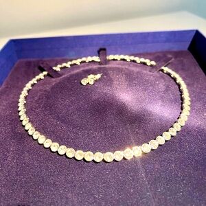 Swarovski Choker Necklace and Earrings Set
